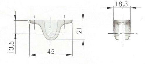 SUPPORTI ANTA COMPACT E KRABY CON CARTER - PZ.2 CER285+PZ.CER284