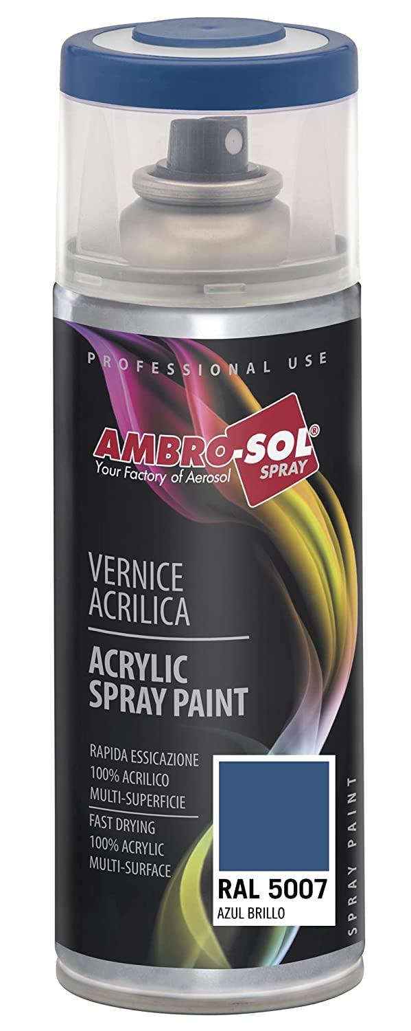 SMALTO ACRILICO MULTIUSO 400 ML RAL 5007 BLU BRILLANTE AMBRO-SOL
