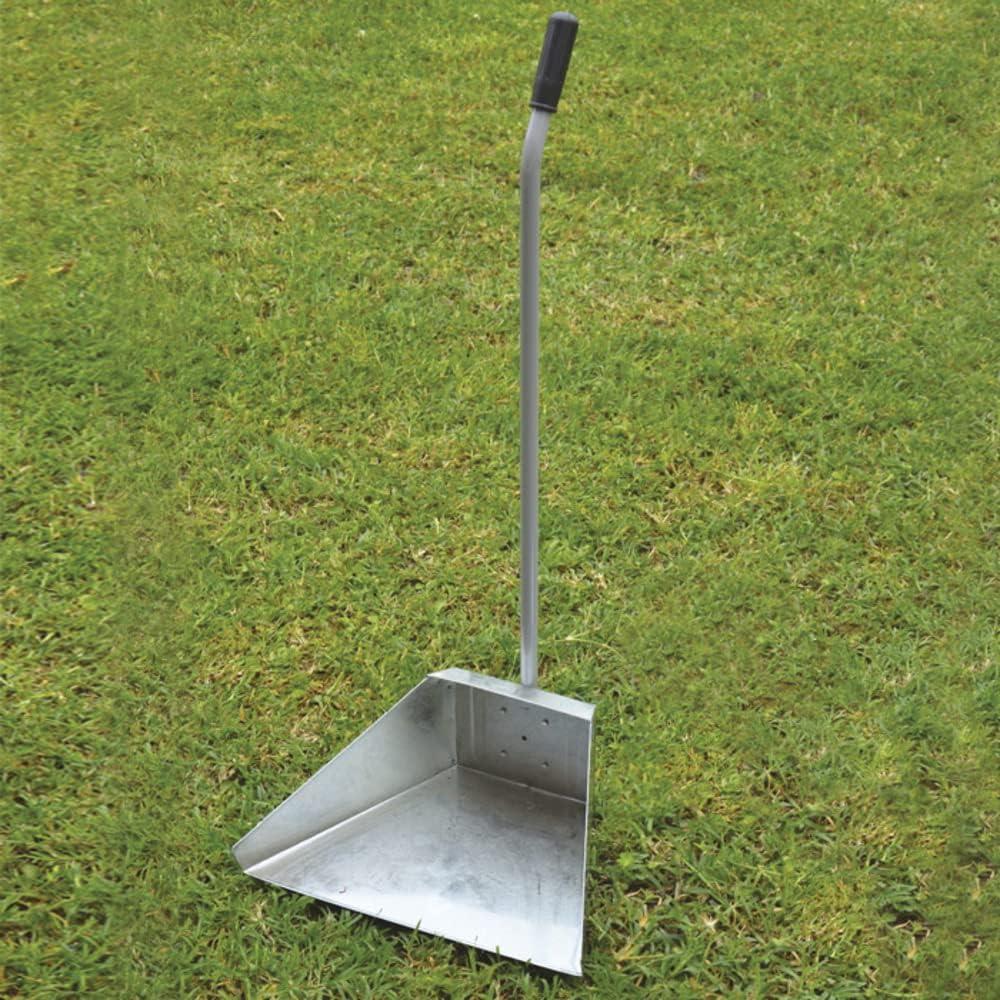 ALZA IMMONDIZIA IN LAMIERA CON MANICO IN ACCIAIO ZINCATO