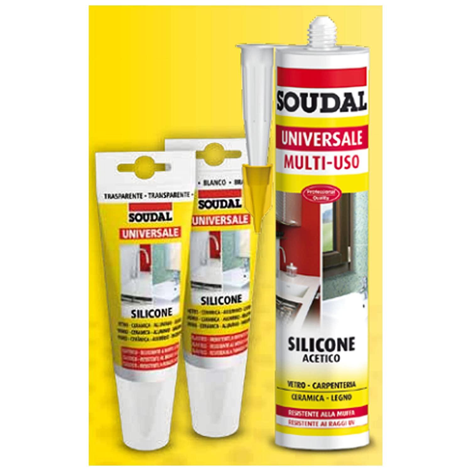 SILICONE UNIVERSALE BIANCO 1013 ACETICO ML 280 SOUDAL