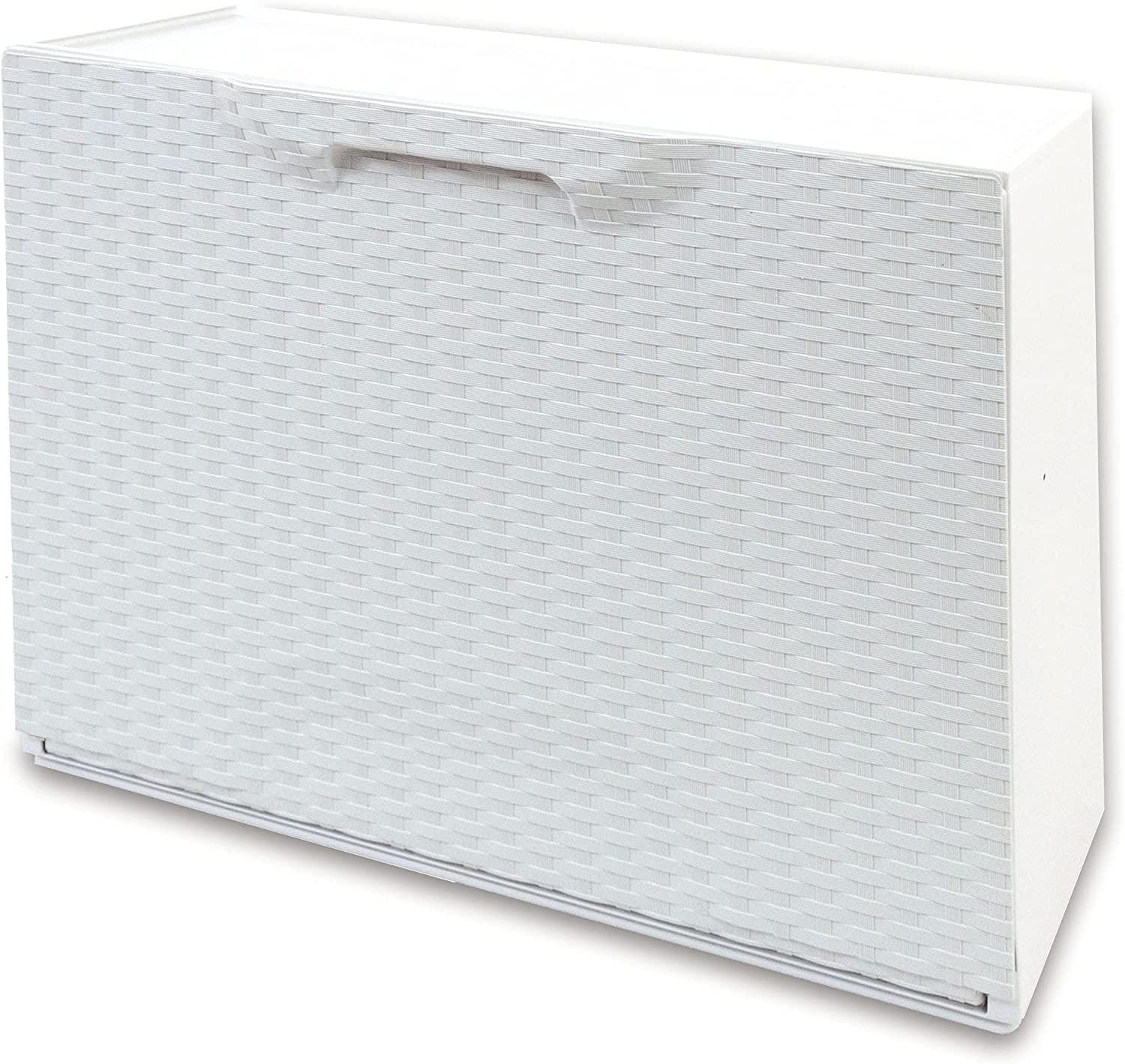 SCARPIERA MODULARE "UNIKA" FIN. RATTAN BIANCA 510X17 PZ.4