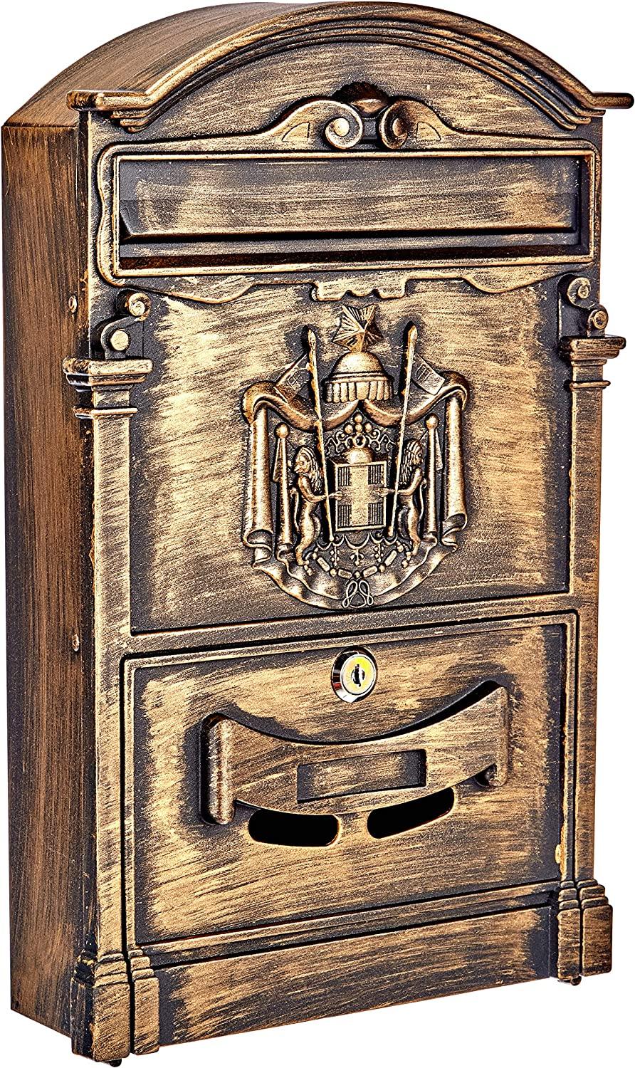 CASSETTE P/LETTERE VIGOR RESIDENCIA BRONZO 26X 9X41H