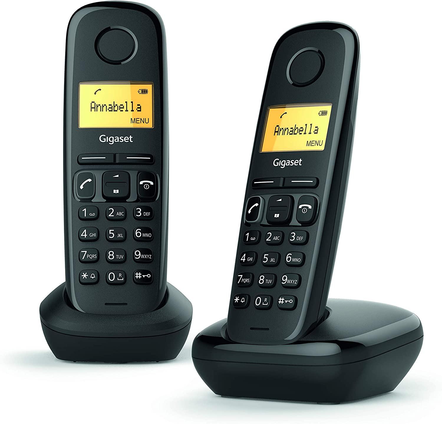 TELEFONO A FILO GIGASET A170 DUO COLORE NERO