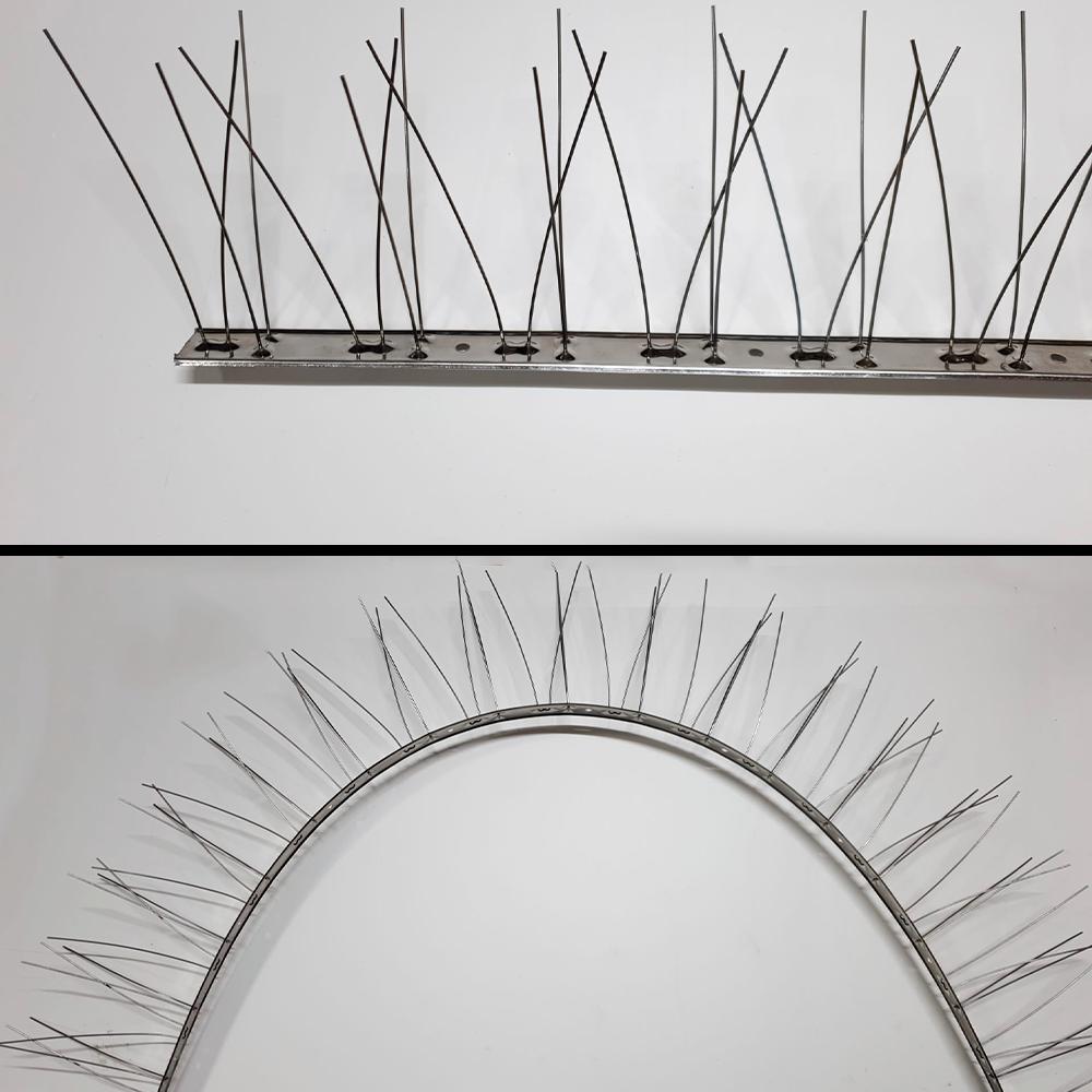 Dissuasore per Piccioni - Spuntoni per Piccioni - Anti Piccioni Dissuasori per Uccelli - Anti Colombi per Balcone, Recinzioni, Terrazze e Grondaie in Acciaio Inox