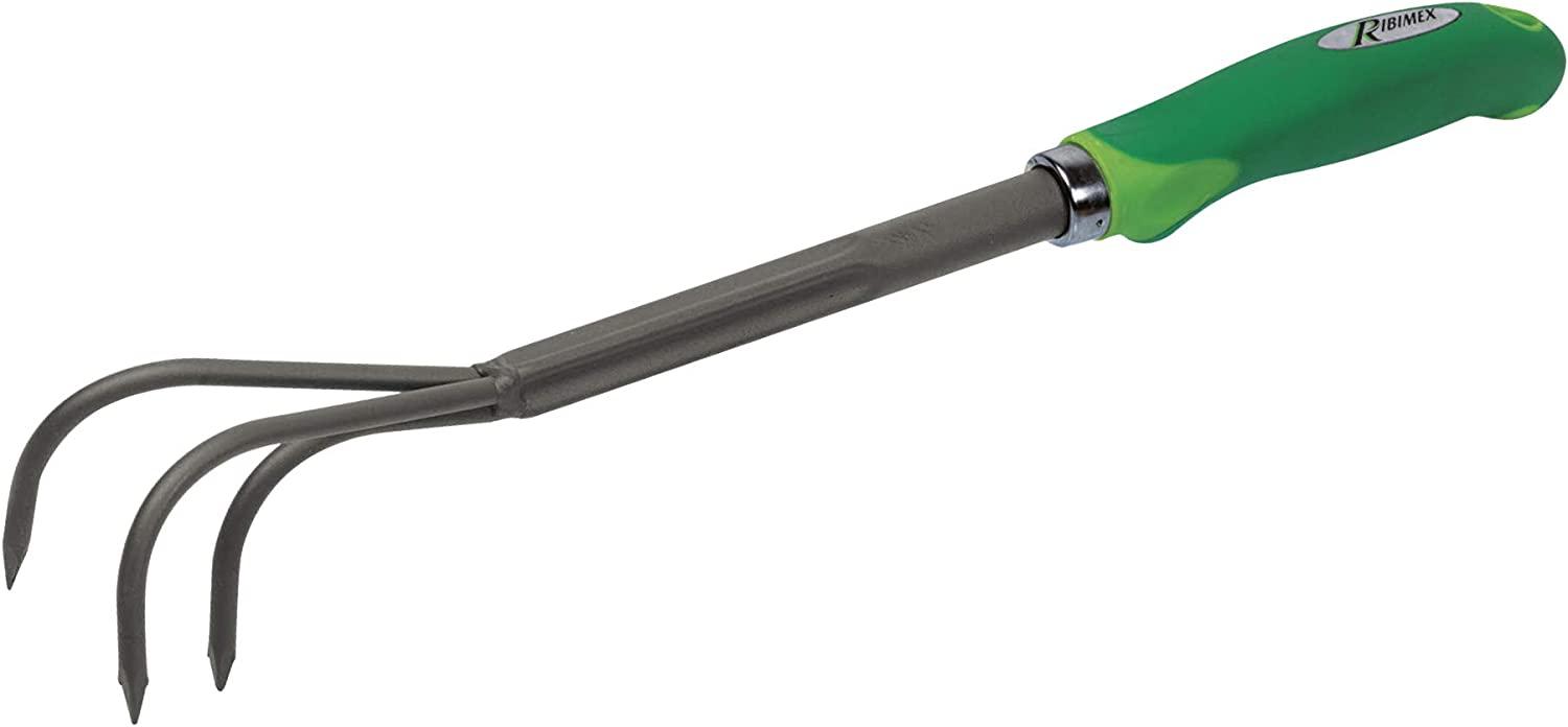 Ribimex - PROFG5 - Rastrello a 3 Denti Soft-Touch