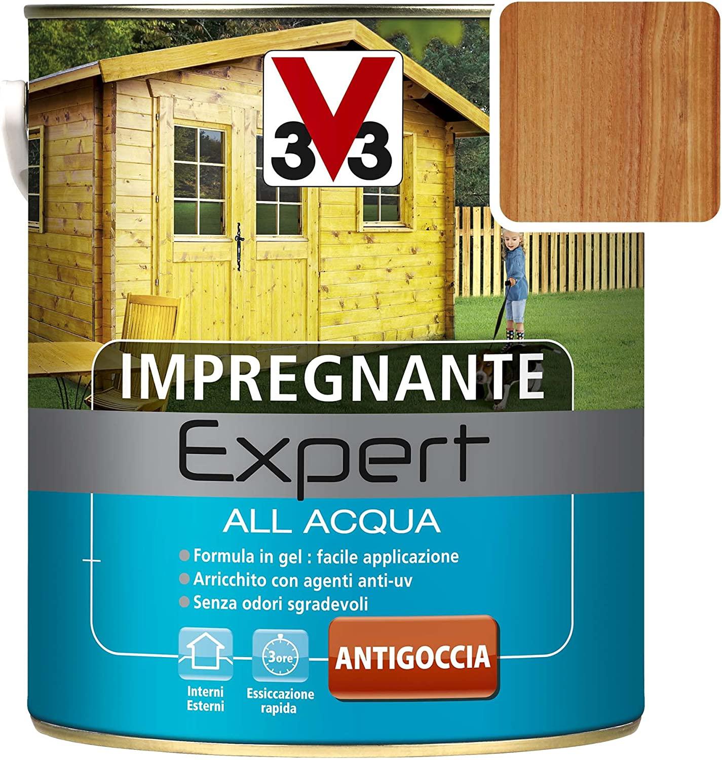IMPREGNANTE PER LEGNO ALL'ACQUA - LINEA EXPERT Noce SCURO lt. 2,5