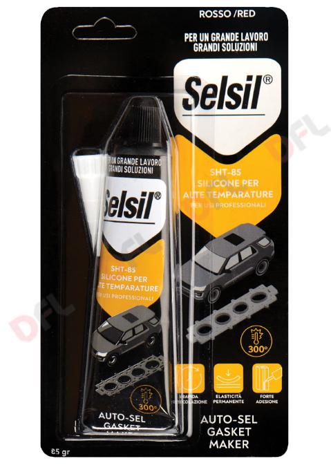 BLISTER SILICONE ALTA TEMPERATURA ROSSO GR. 85