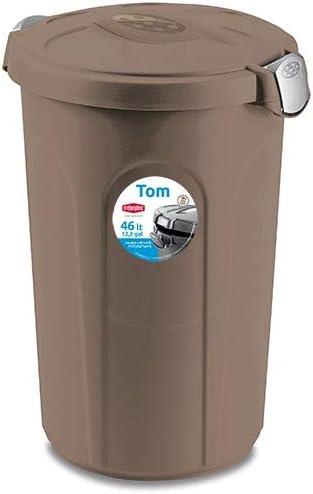 Stefanplast Bidone Tom, Poliuretano, Tortora, 46 lt