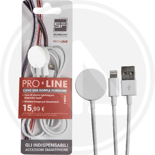 CAVO SMARTPHONE USB DOPPIA FUNZIONE 1 MT "PROLINE"