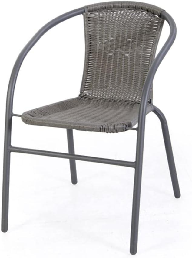 VERDELOOK iOS, SEDIA SET IOS GRIGIO RATTAN