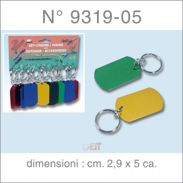 PORTACHIAVI PIASTRINA METAL