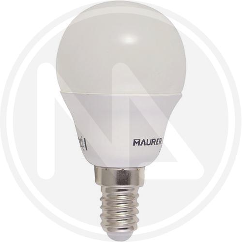 LAMPADA LED MAURER SFERA SMER. E14 4,5W 470L 2700K L.CALDA