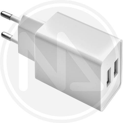 ADATTATORE BISPINA 2 PRESE USB MAURER - CF. BLISTER