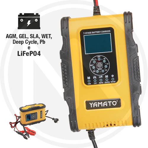 CARICABATTERIA E MANTENITORE CARICA ELETTRONICO AUTOMATICO 12/24V YAMATO
