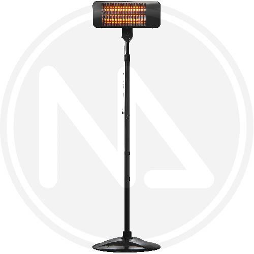 STUFA ELETTRICA AL QUARZO DA ESTERNO C/SUPPORTO MAURER 650-1300-2000W