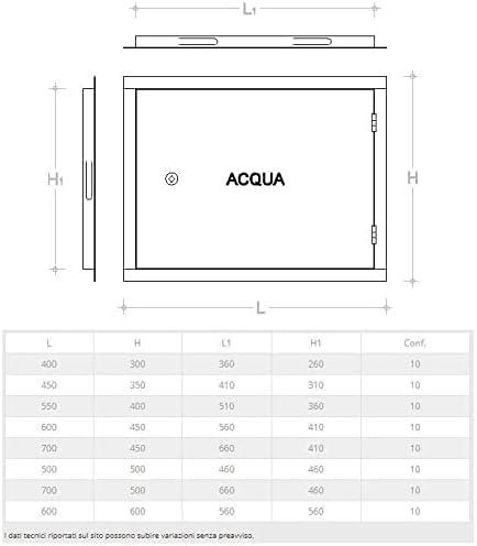 SPORTELLO CONTATORE ACQUA ACCIAIO ZINCATO CM 60 X 45