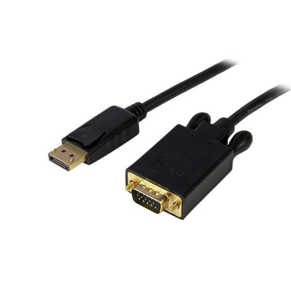 Startech.com DP2VGAMM3B Cavo da DisplayPort a VGA da 1 m - Cavo adattatore da DisplayPort a VGA attivo -