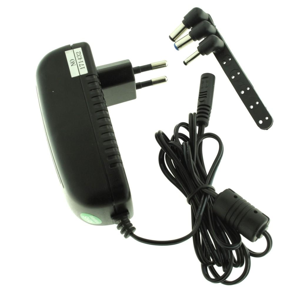 Alimentatore switching universale 12V 2.5A con 3 plug