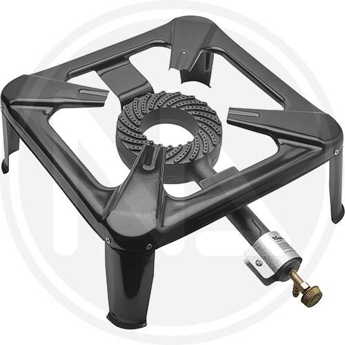 FORNELLONE GAS MAURER ACCIAIO 40X40X17HCM 4PIEDI - CF. SCATOLA