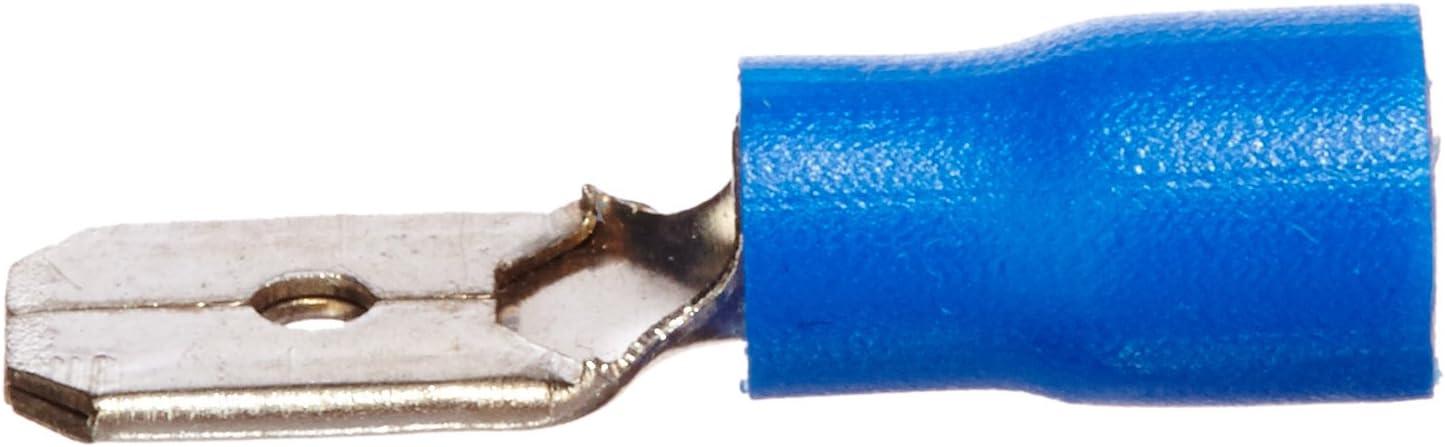 BLIST. 10 PZ. TERMINALE MASC. BLU D. 6,35
