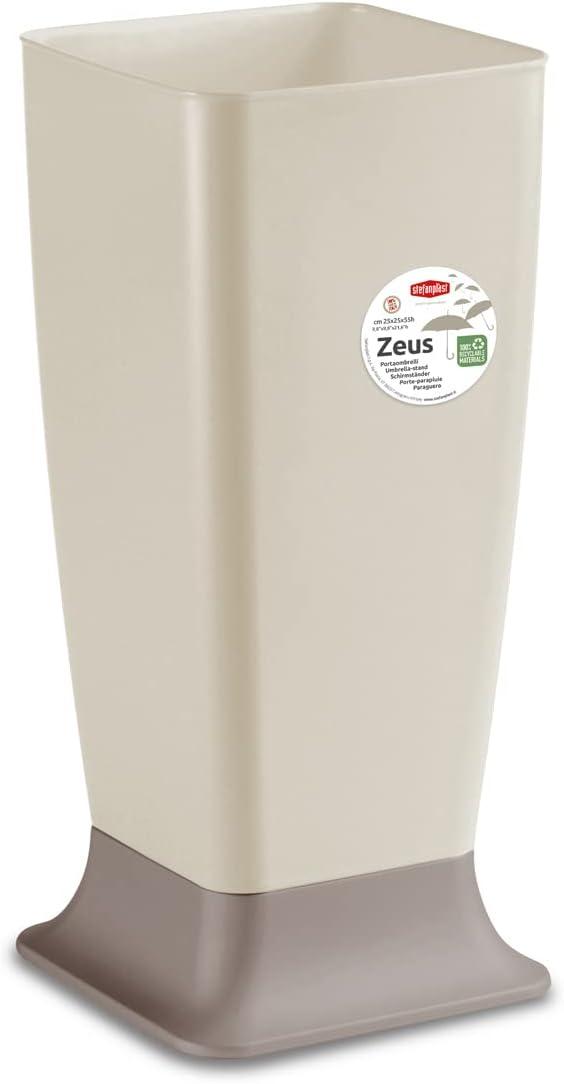 PORTAOMBRELLI 'ZEUS' TRAVERTINO + BASE TORTORA