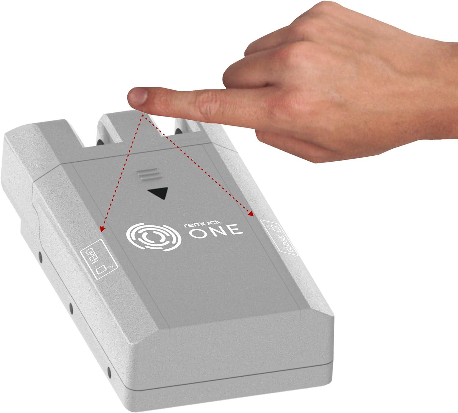 REMOCK RONES Serratura di Sicurezza Invisibile con 4 pomelli, 3 W, 3 V, Argento, Plata