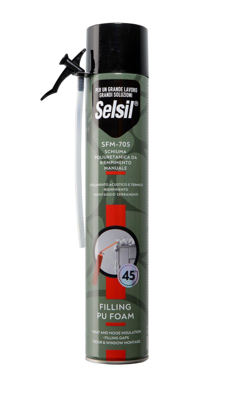 SELSIL SCHIUMA POLIURET. UNIVER. MANUALE 750 ML