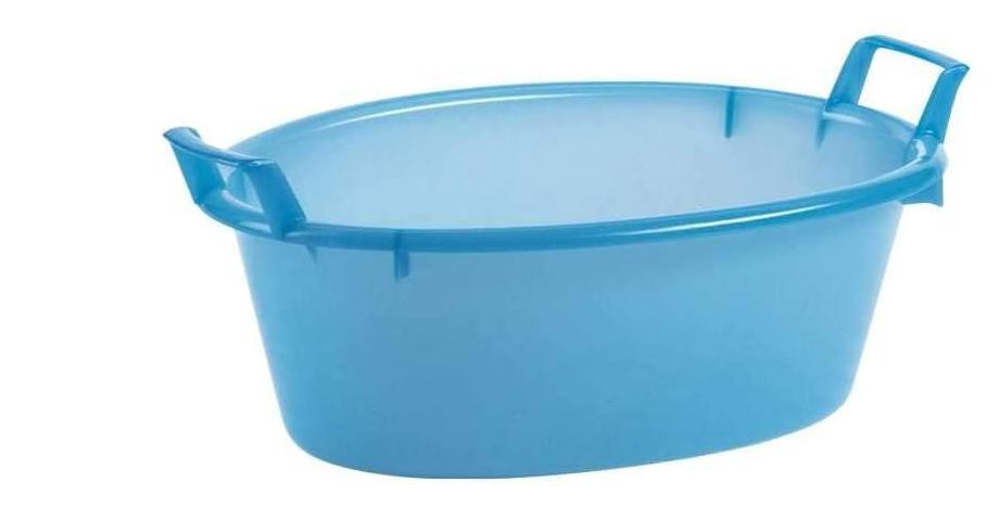 BACINELLA OVALE Ø 50 cm - 16 lt AZZURRA