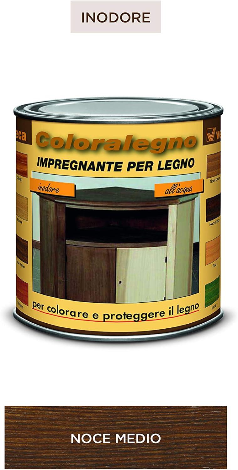 COLORALEGNO Noce MEDIO- ml.250 - IMPREGNATE INODORO ALL'ACQUA