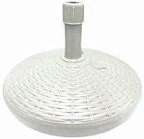 BASE OMBREL.PVC RATTAN D.45 TUBO D.35 COL.ASS LT.22 BIANCA