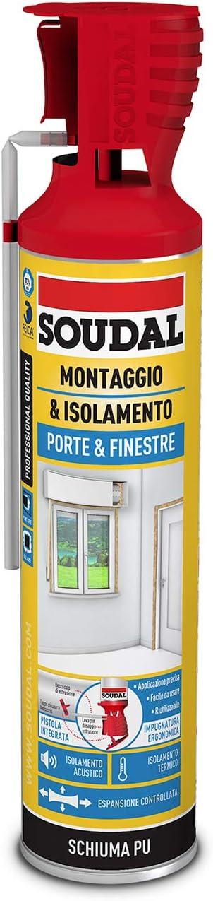 SCHIUMA PORTE E FINESTRE SOUDAL 600ML