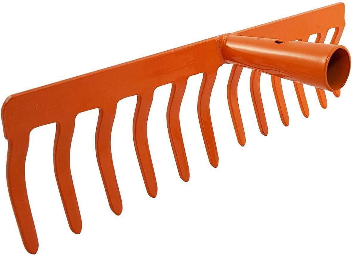 Rastrello Brixio 12 Denti 32 Cm In Acciaio Stampato Senza Manico 1Pz