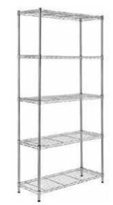 SCAFFALE "AMERICA" ACCIAIO 5 PIANI 352 X 907 X 1815 H