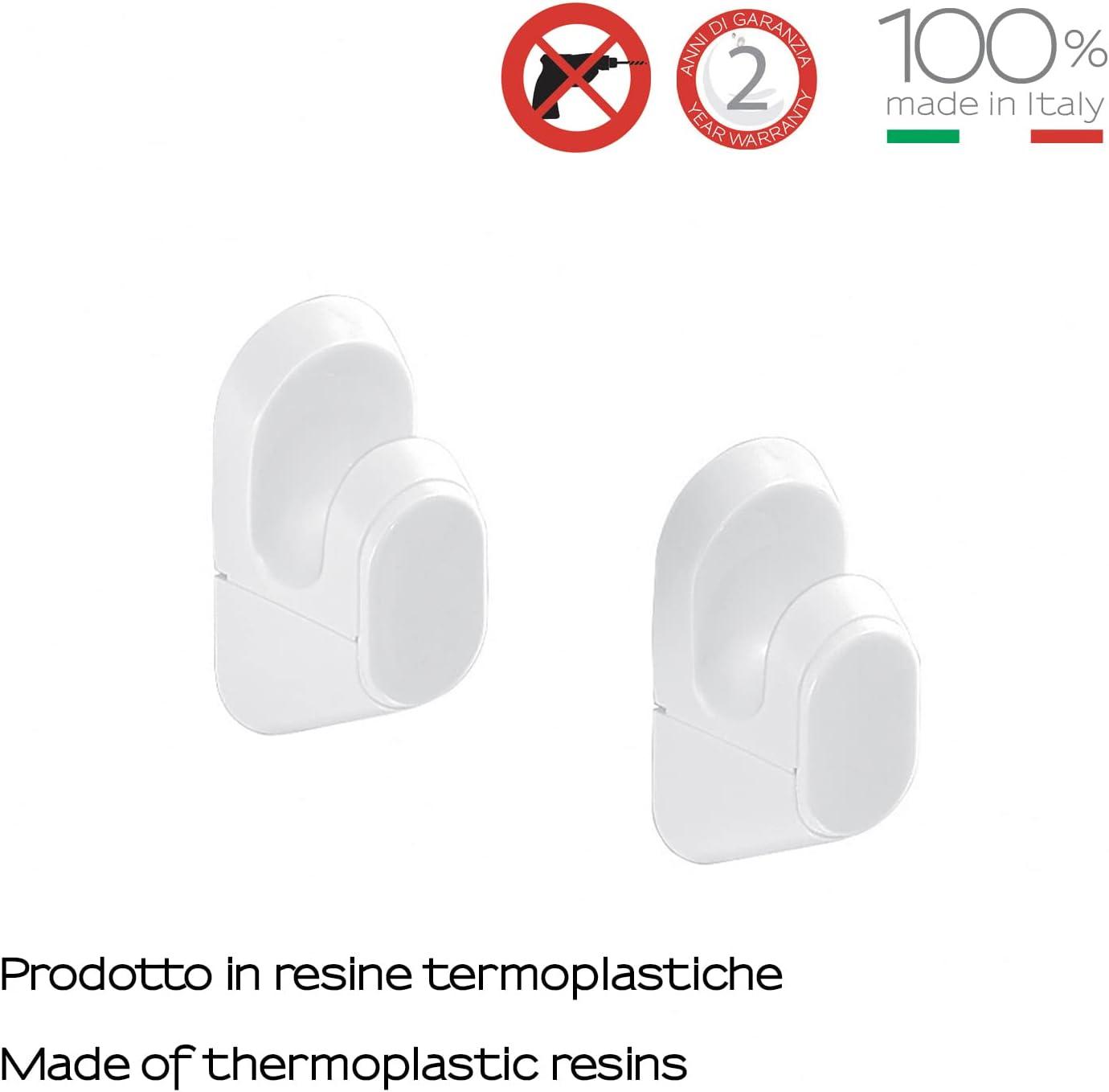 APPENDIABITI 2PZ PLASTICA BIANCO GEDY JUNIOR