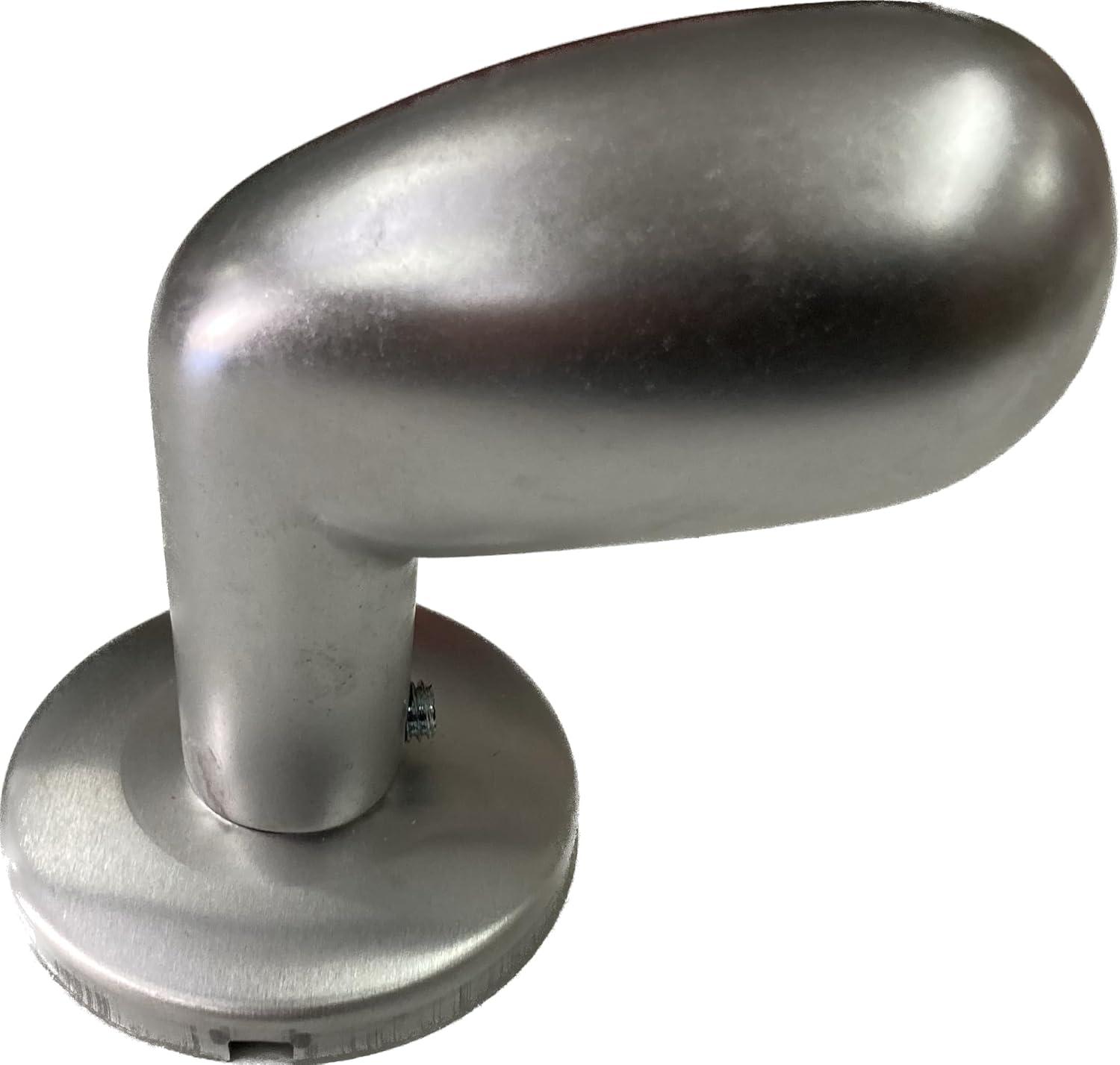 KIT 1/2 MANIGLIA UOVO C/ROS ALL.ANOD.ARG.F1 5001+4752+4091