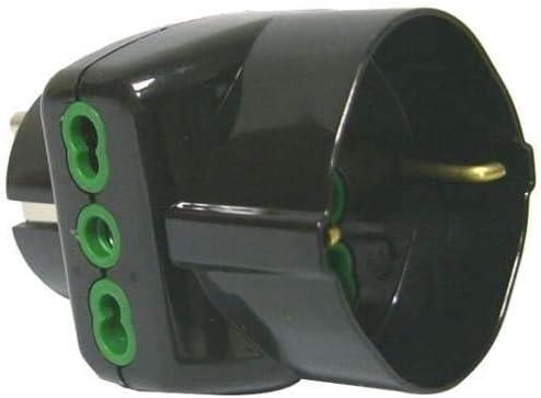 ADATTATORE TRIPLO SK 16A+T SK NERO
