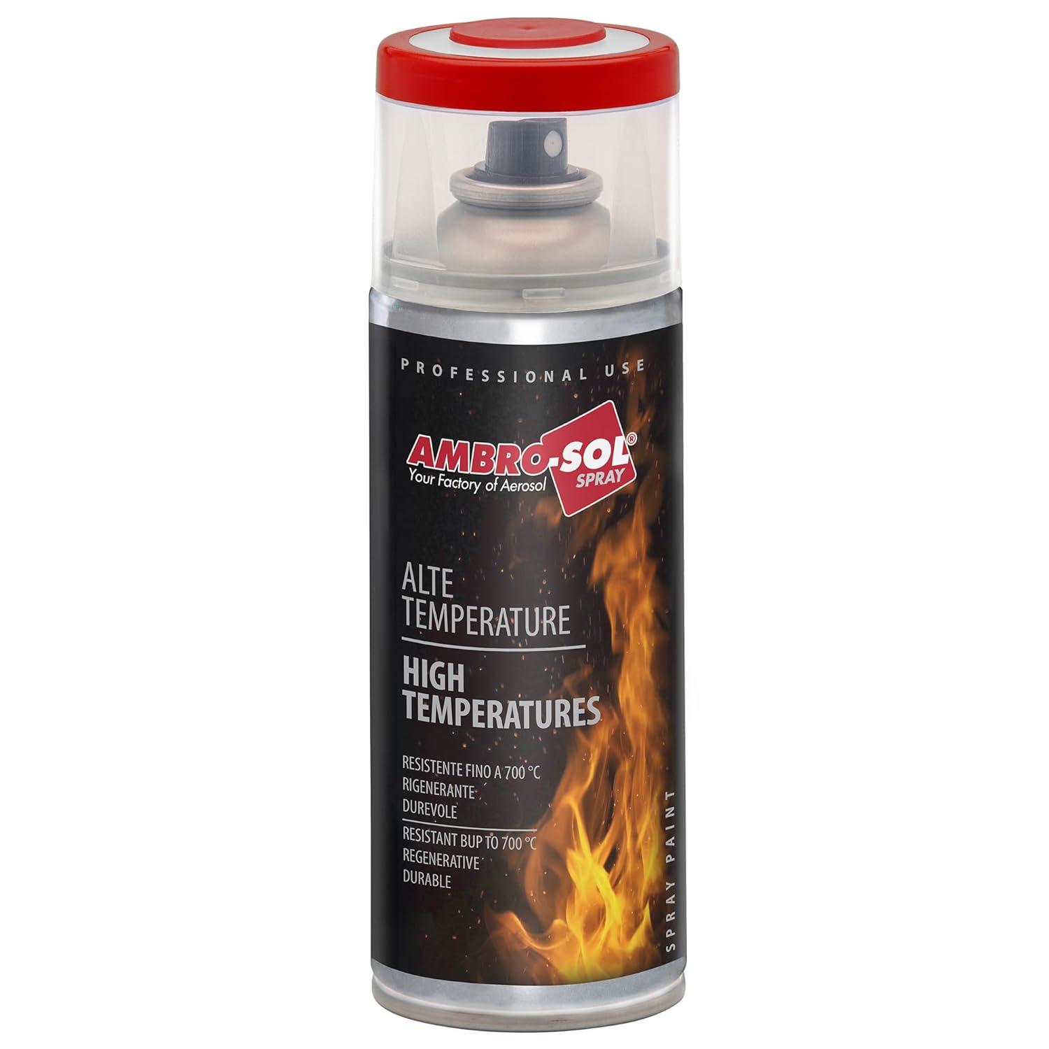 SMALTO ACRILICO MULTIUSO 400 ML ALTA TEMPERATURA ROSSO FRENI AMBRO-SOL