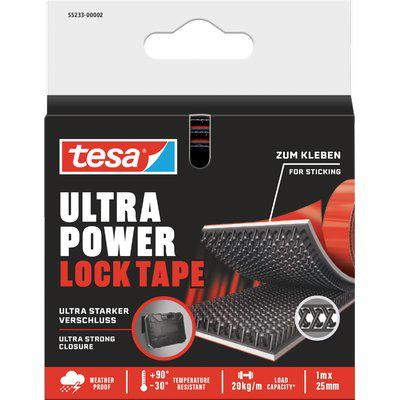 VELCRO ADESIVO ULTRA POWER LOCK TAPE 55233 TESA NERO MM 25 ML 1,0