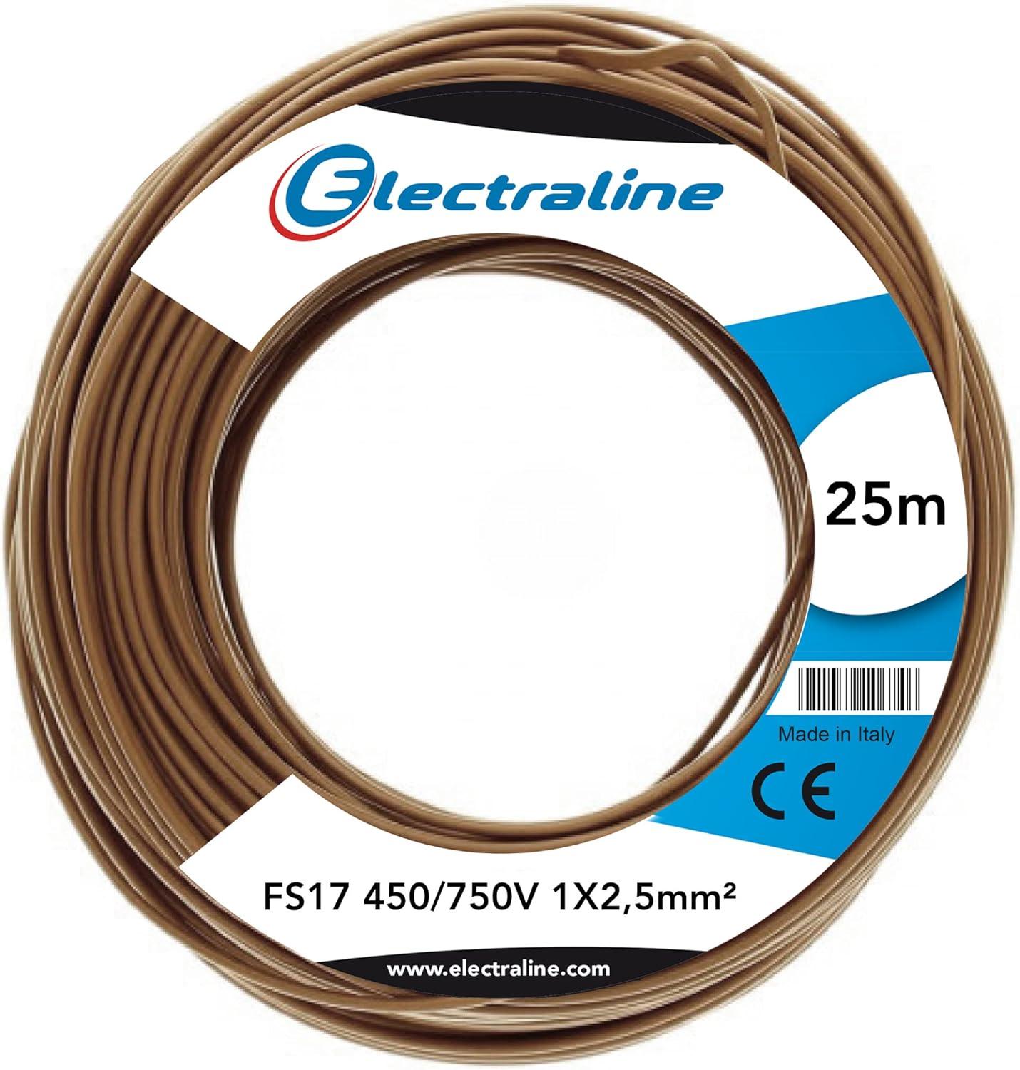 Cavo Unipolare FS17, Sezione 1 x 1.5 mm², Marrone, 25 m