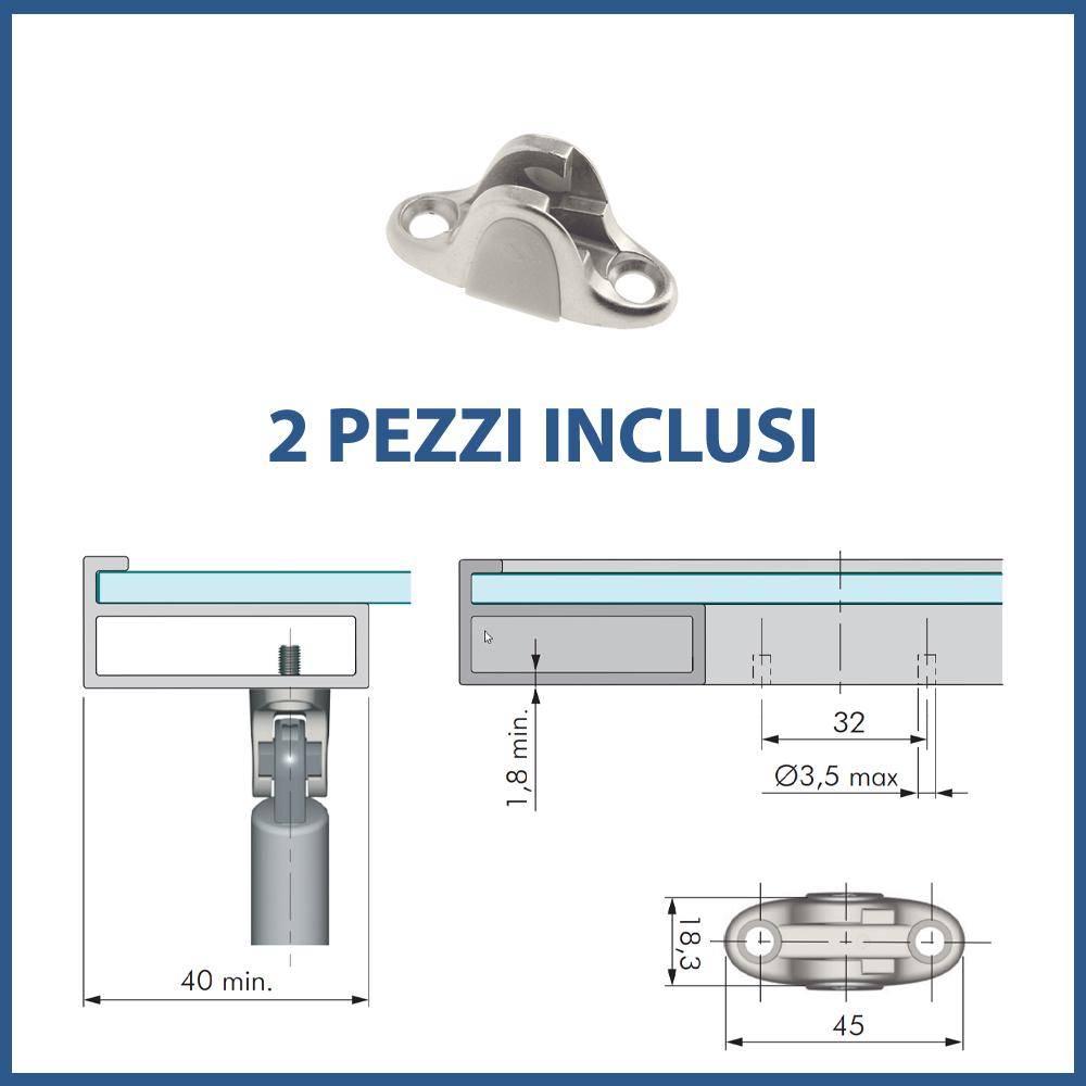 SUPPORTI ANTA COMPACT E KRABY CON CARTER - PZ.2 CER285+PZ.CER284X