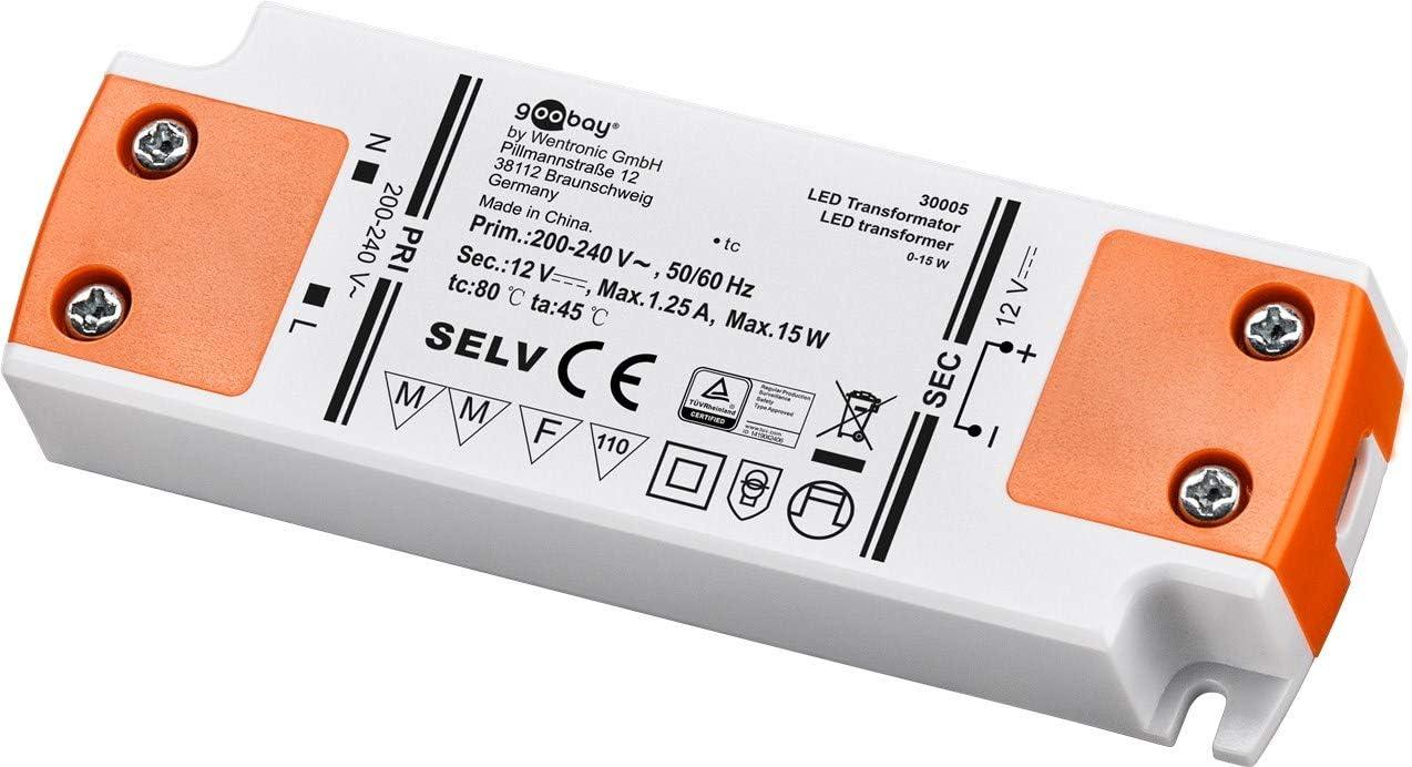Alimentatore LED 12 V (DC)-15 W per LED