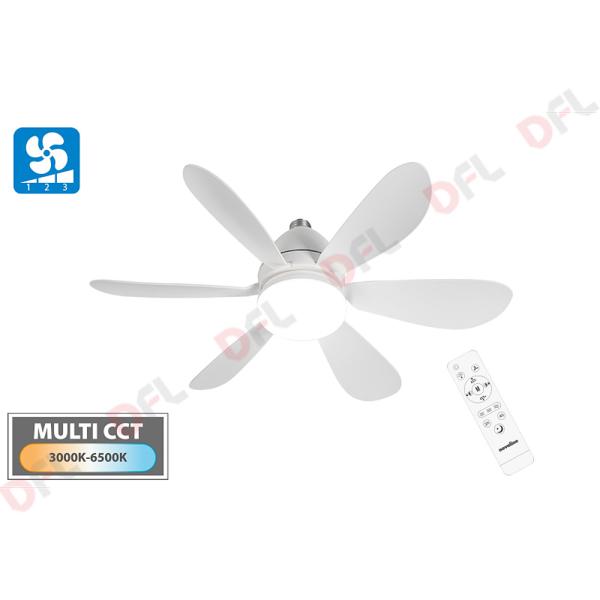 PLAFONIERA LED ROTONDA CON VENTILATORE 'VELIMA' 500 x 160 mm - 20W