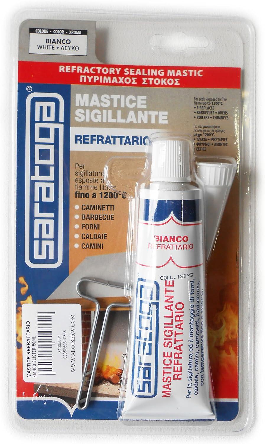 SARATOGA MASTICE REFRATT. BIANCO 50 ML. BLISTER