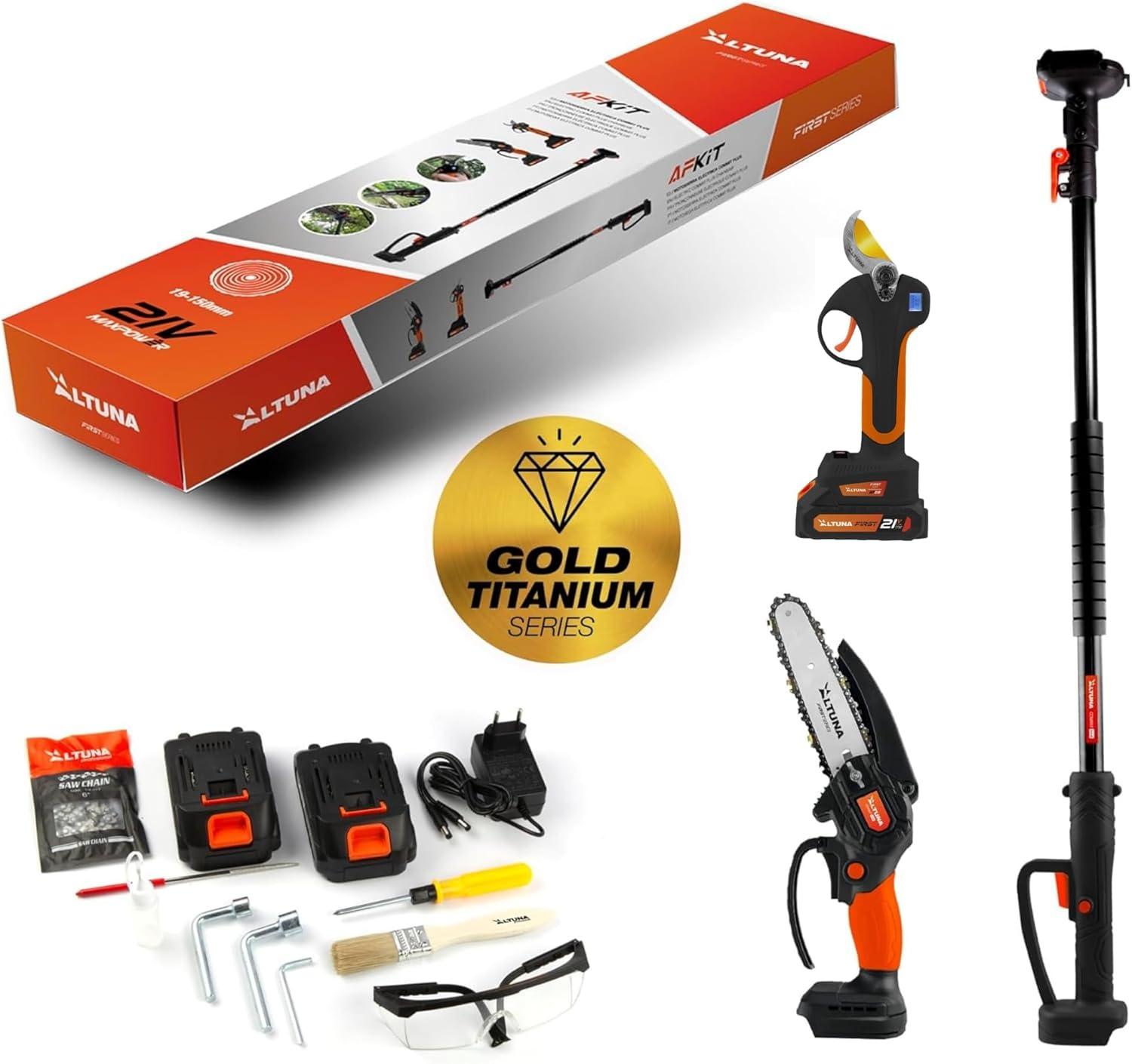 KIT POTATORE CON FORBICI A BATTERIA 'AFKIT'
