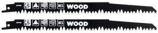 KWB 2 fogli di sciabola HCS per legno 205 mm