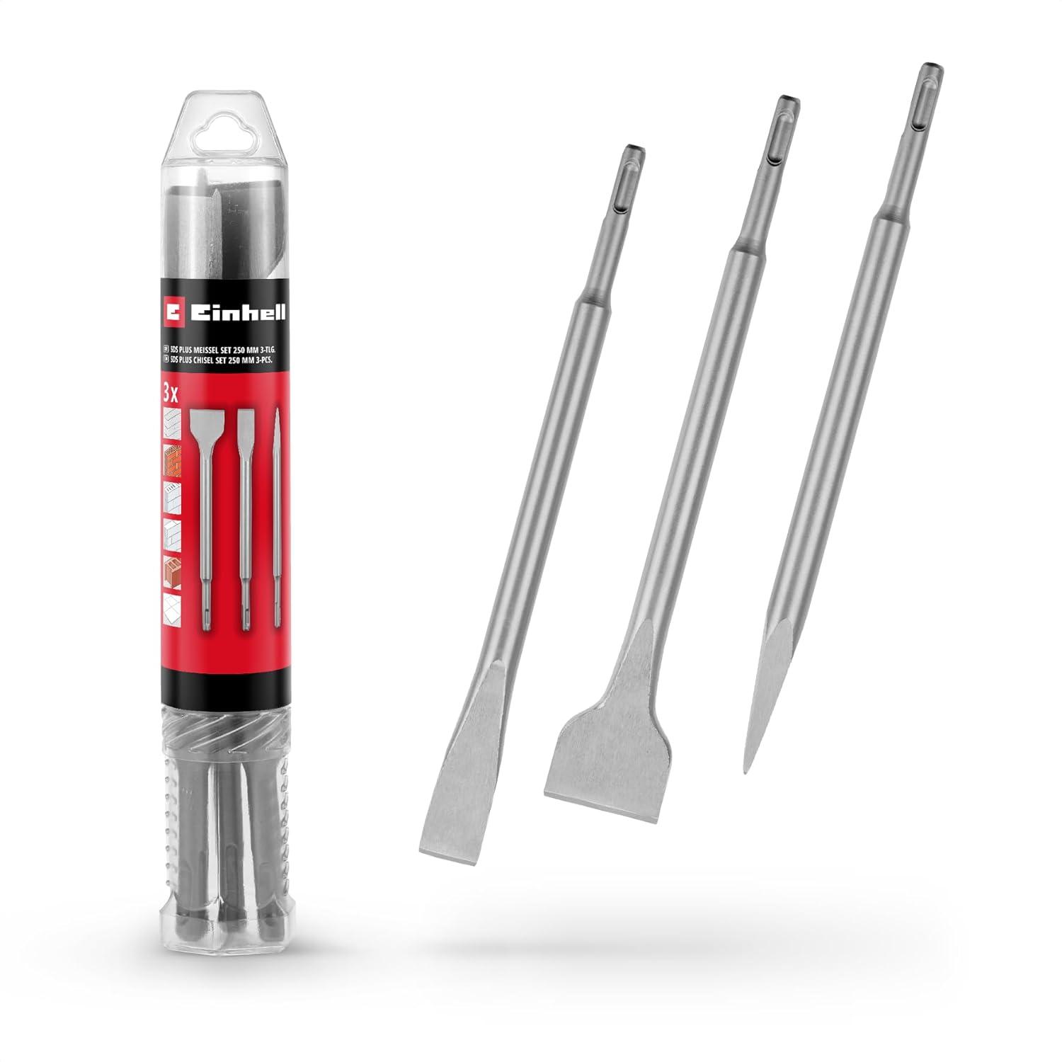 Einhell set di 3 scalpelli SDS Plus, 250 mm