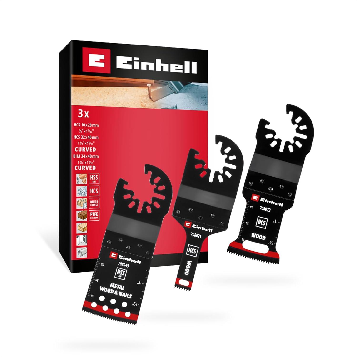 Originale Einhell set multiutensile, 3 pezzi