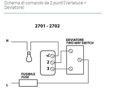 VARIALUCE RES. 230V 100-500W DEV. PUSH-PUSH