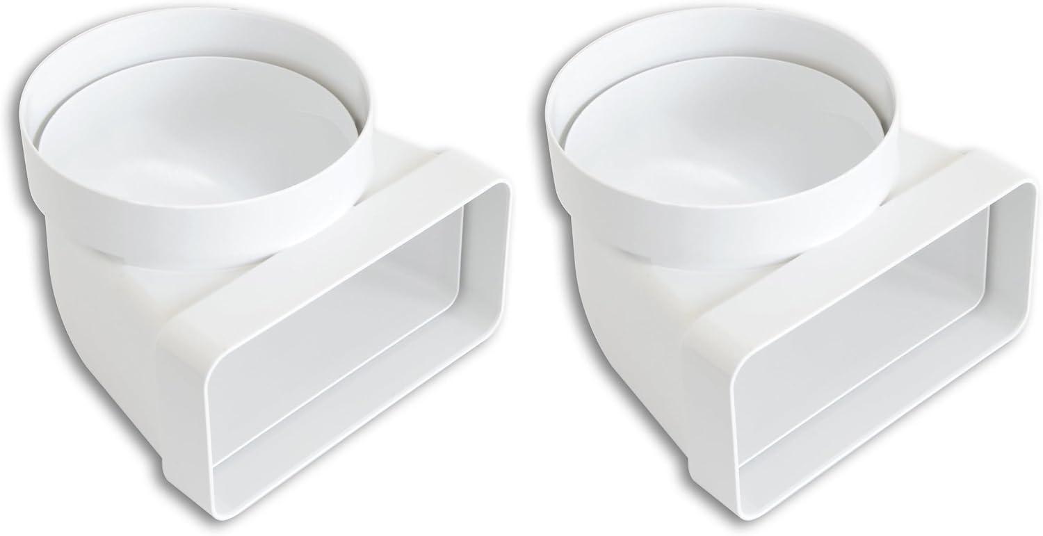 CURVA PER AERAZIONE CANALIZZATA Ø mm. 100 - mm.120x60 PZ.2