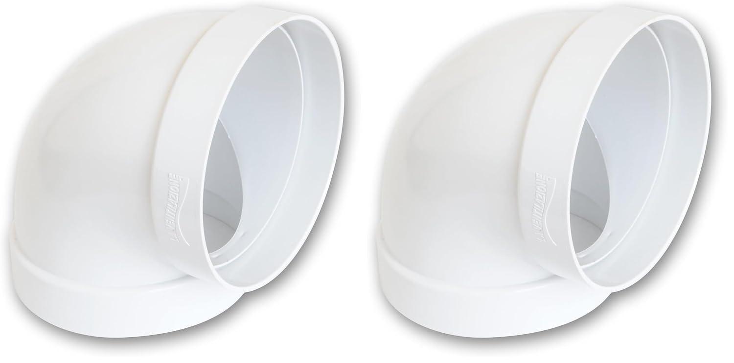 CURVA PER AERAZIONE CANALIZZATA 90° Ø mm. 125 PZ.2